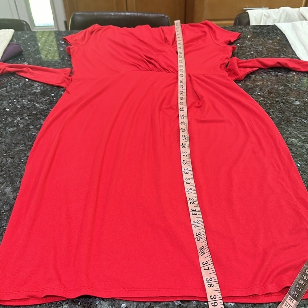 Adrianna Papell Red Midi Dress - Picture 3 of 12
